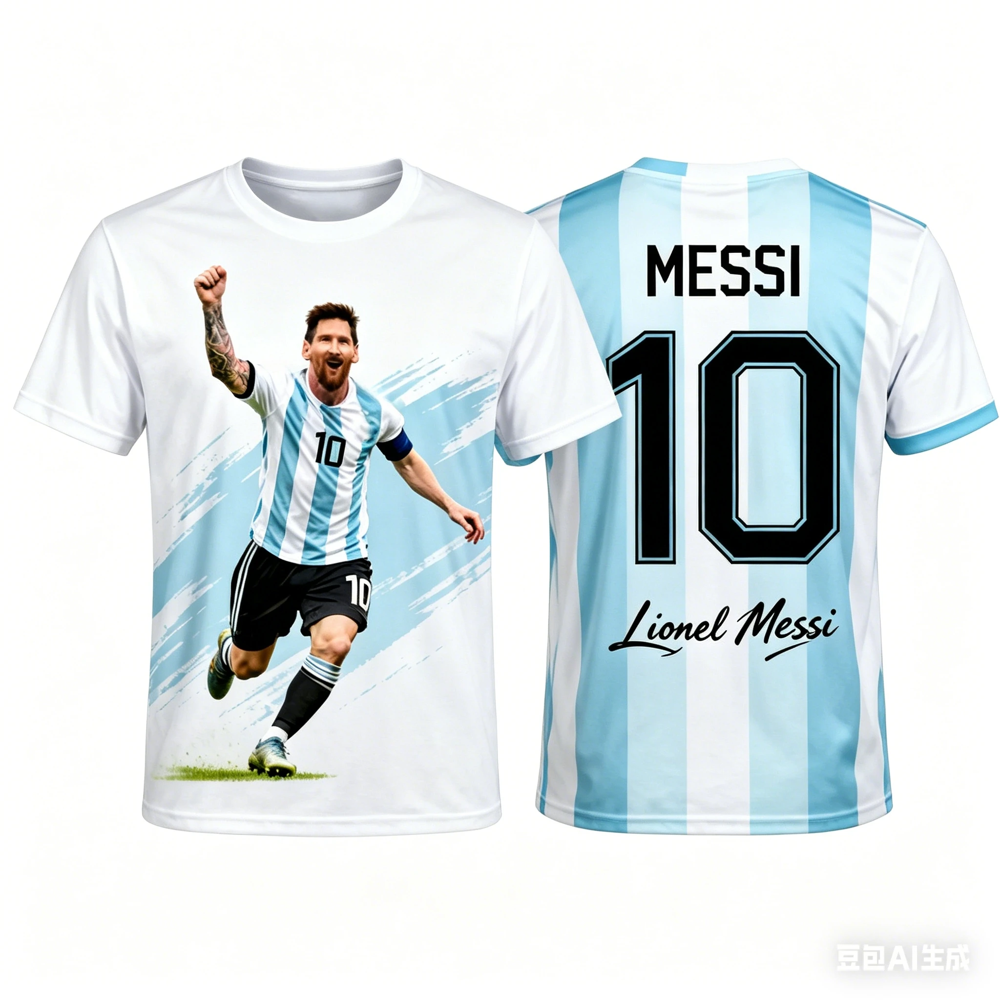 2026 Summer Football Match MESSI Fan Jersey Cheer T Shirt Game Watching Essential Tops Unisex Adult Kids Full Sizes