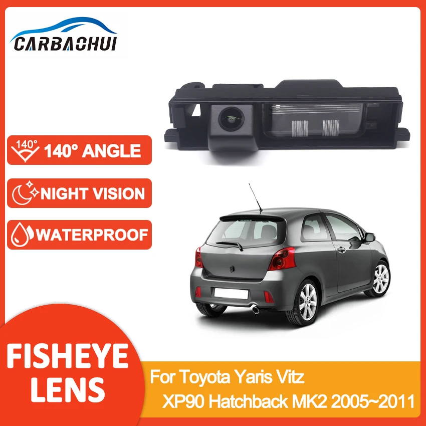 HD Car Rear View Backup CCD Camera Night Vision Waterproof For Toyota Yaris Vitz XP90 Hatchback MK2 2005~2011