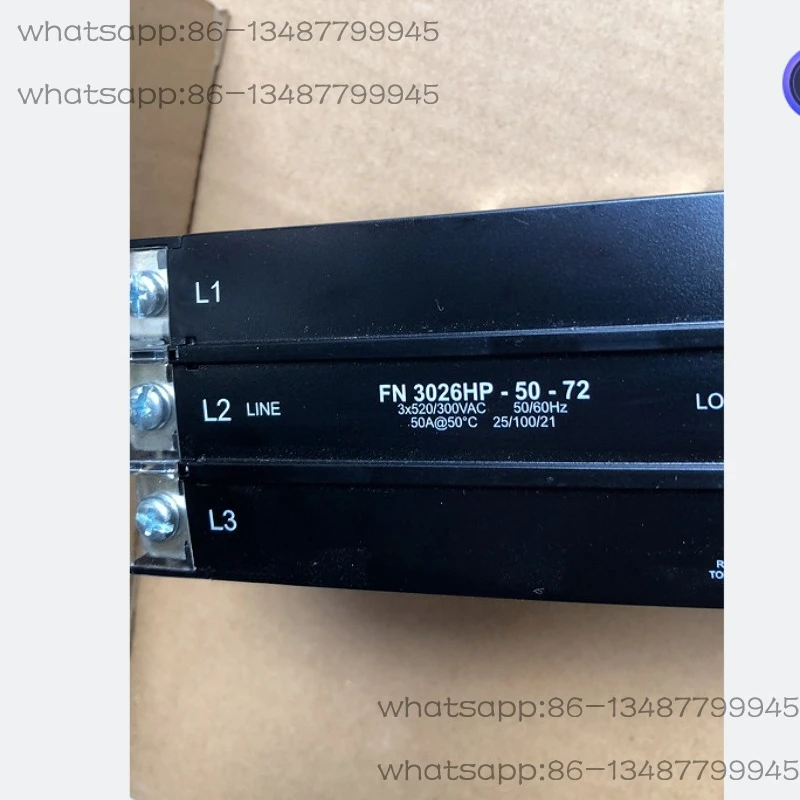 

FN3026HP-50-72 SCHaffner 3-phase 50A Filter