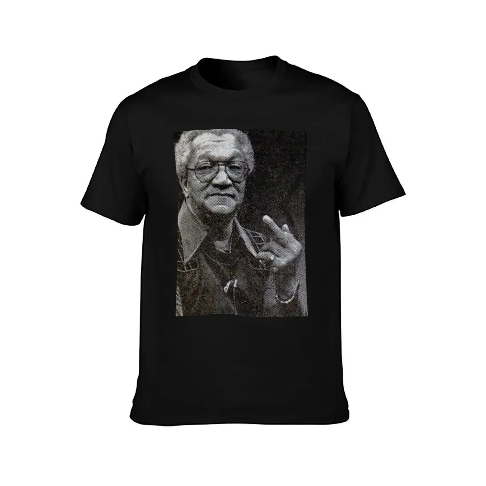 Redd Foxx Middle Finger Vintage T-Shirt Athletic Quick Dry T-Shirt for Men