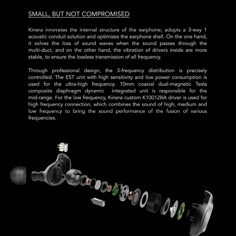 KINERA Hodur 1DD + 1BA + 1EST ไฟฟ้าสถิตหูฟังในหูสายหูฟัง DJ Hybrid Driver จอภาพชุดหูฟัง