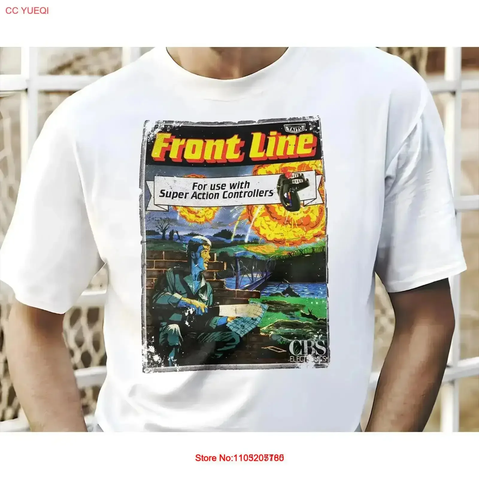 

Футболка Front Line 8-битная NES Game Art Цвета Размеры S 5XL винтажная стираная повседневная мужская мягкая уличная одежда с графикой модная винтажная одежда
