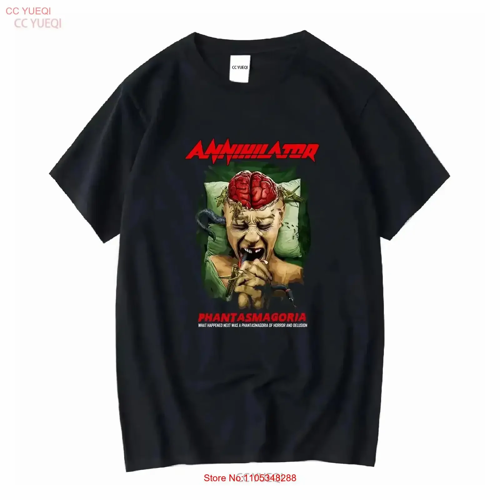 Annihilator Band Music Tour Black T Shirt Cotton S 5XL vintage Washed homme Breathable Casual Stretched streetwear Comfortable