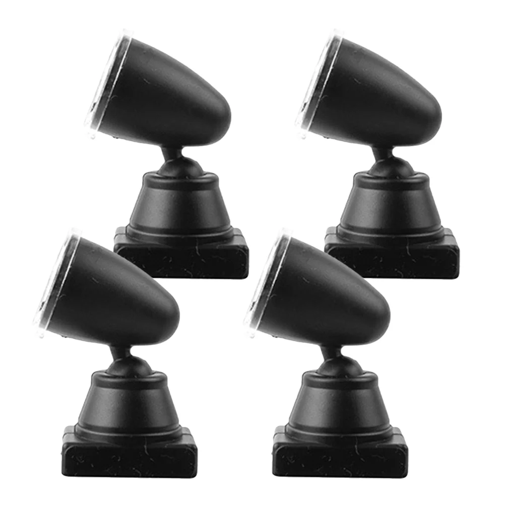 4 Pcs Traffic Light Model Sand Table Ornament Spotlight Simulated Signal Mini Landscape Miniature