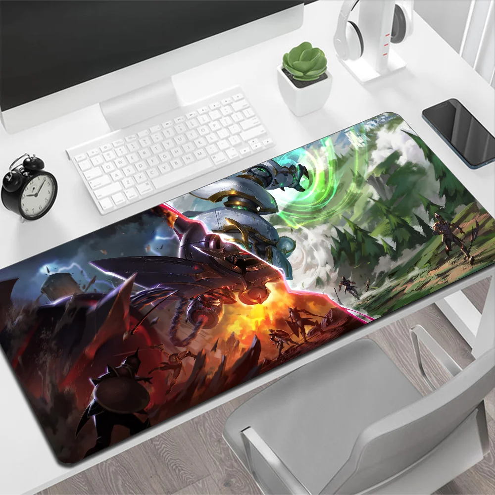 Tapis de souris de jeu League of ATIONS End Blitzcrank, grand tapis de souris, PC Gamer, ordinateur, grand clavier, bureau, polymères, média