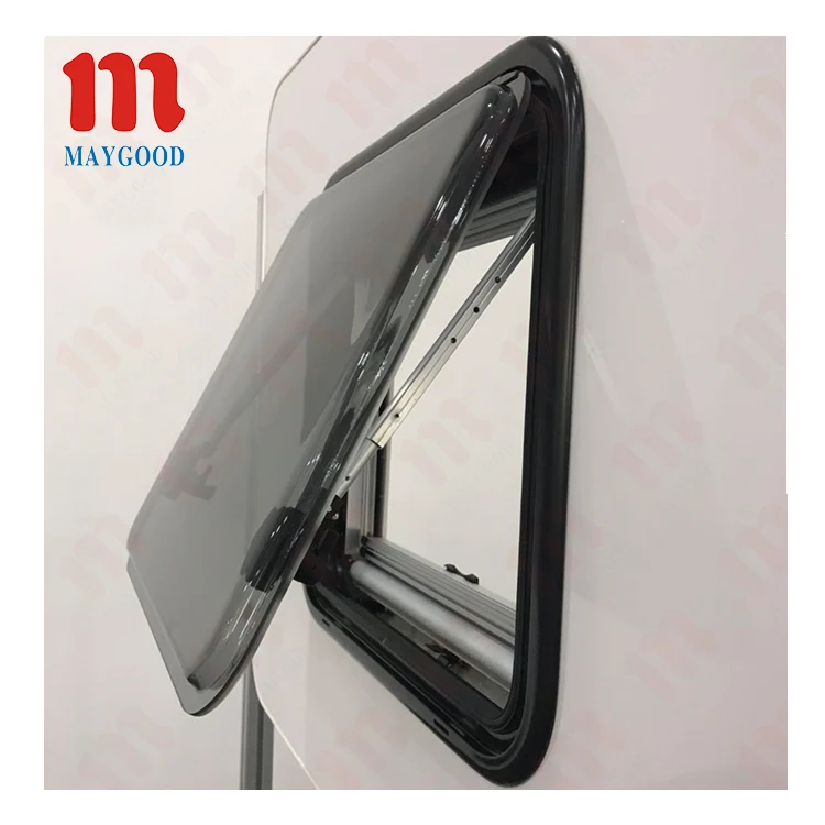 1100x450mm RV Push-out Window Rvs & Campers Transparent Acrylic Outward Opening Window Rv Accessories Truck Campers