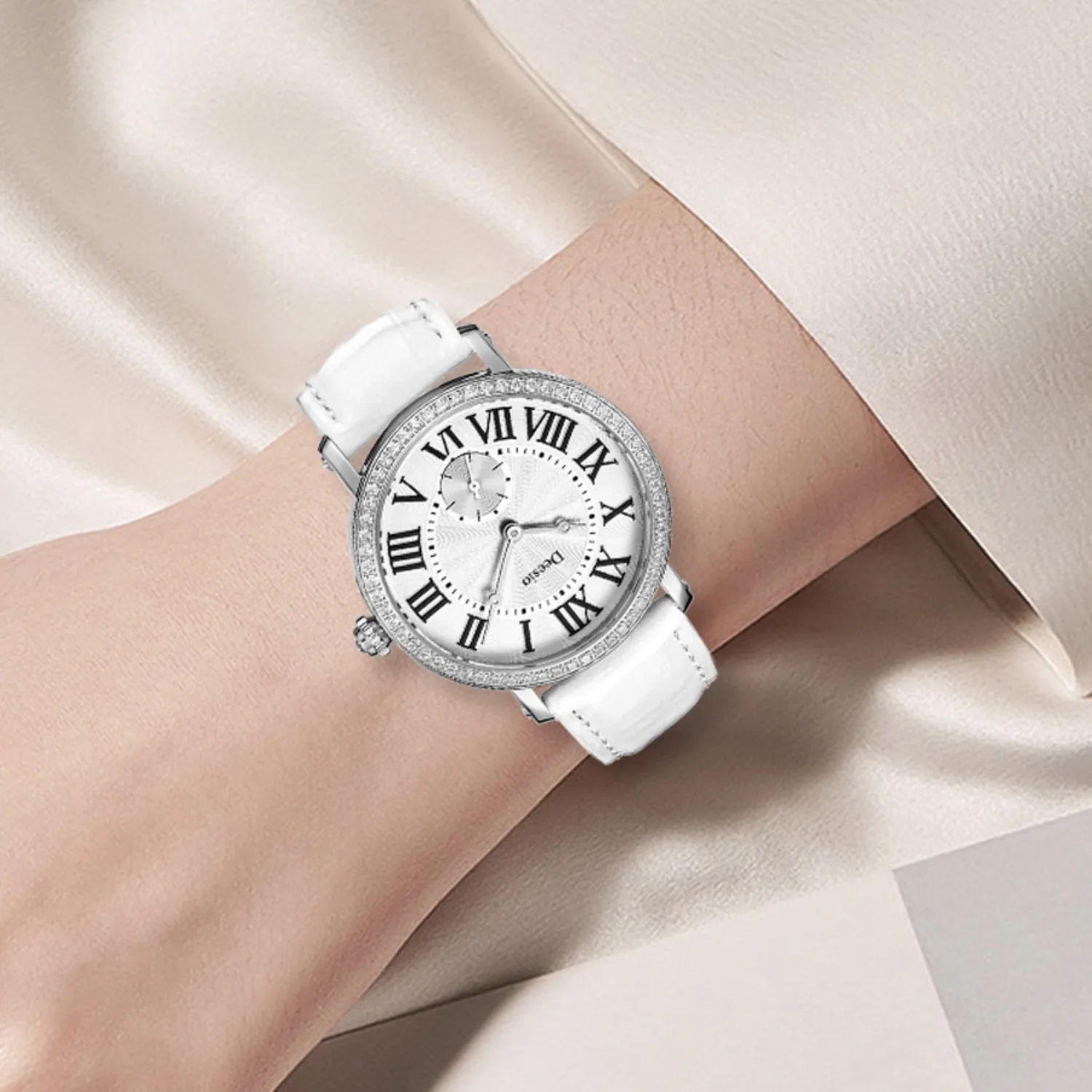 Deesio Topmerk Luxe Dames Quartz Horloges Japan Beweging Waterdicht 316L Roestvrij Staal Mode Geschenken