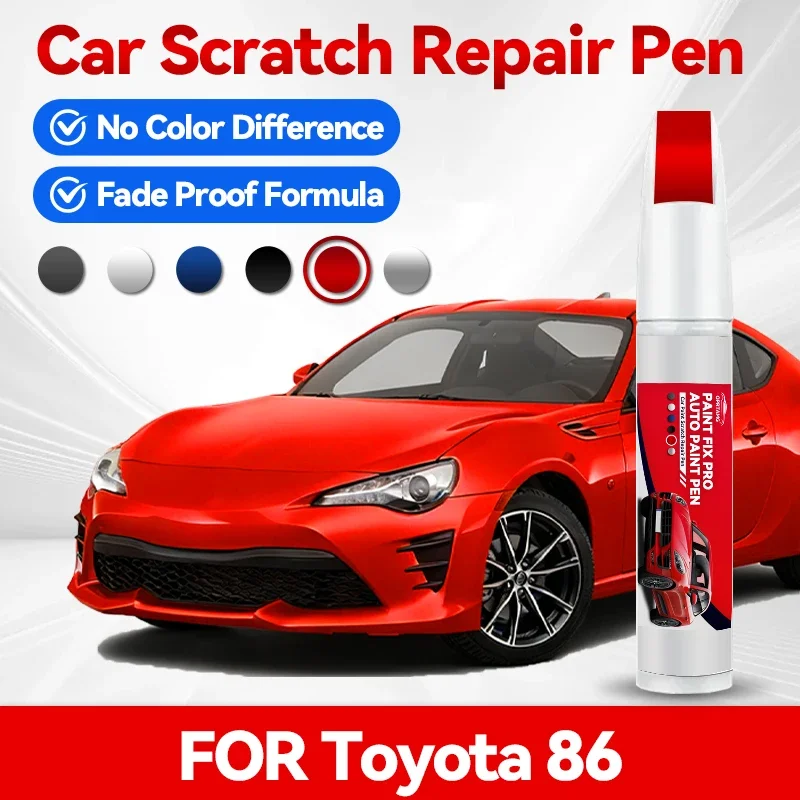 

Ремонтный карандаш для покраски Toyota 86 1990-2026, средство для удаления царапин, аксессуары для авто, черный, белый, S