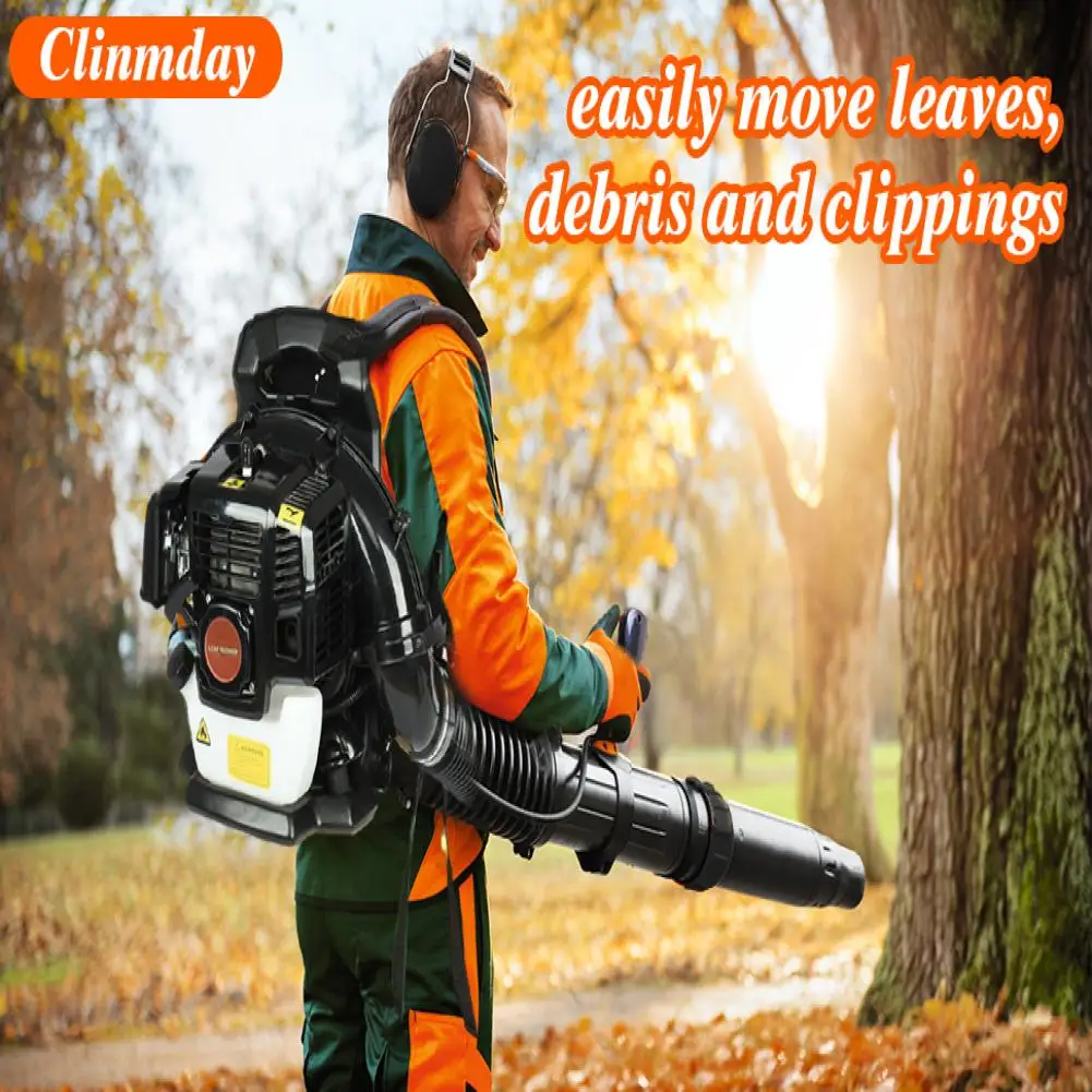 

52CC 2 Stroke Gas Powered Backpack Leaf Air-cooled Blower Commercial Garden Yard Tool 550CFM Portable Blowing Dust For Lawn