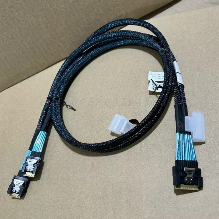 For Luxshare SFF-8654 8i to 4i x2 Splitter Cable Slim SAS 4.0 NVMe U.2 Server Motherboard Backplane for Inspur