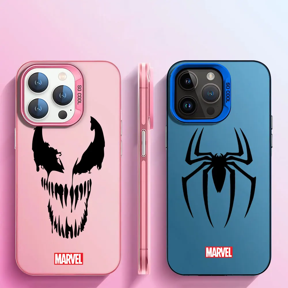 Soft Case for Xiaomi Mi 11 Lite Poco X3 Pro F4 F3 GT X5 C50 C51 13T 12T Pro K60 Ultra Luxury Marvel Avengers Hero Logo Cover 