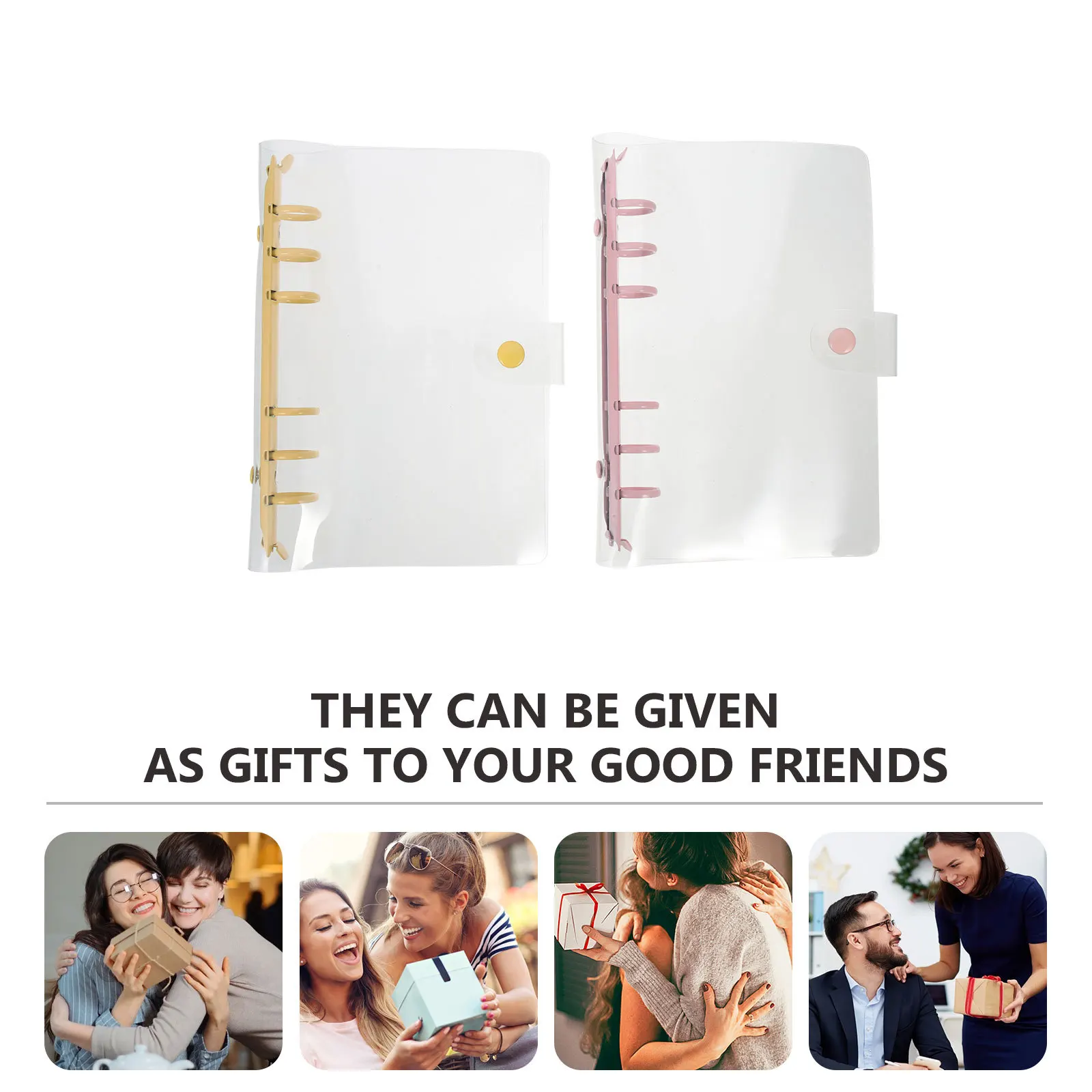 2 pezzi raccoglitore per notebook conchiglia accattivante copertina flessibile accessori per ufficio scuola raccoglitori carini a 6 anelli per estetica scolastica