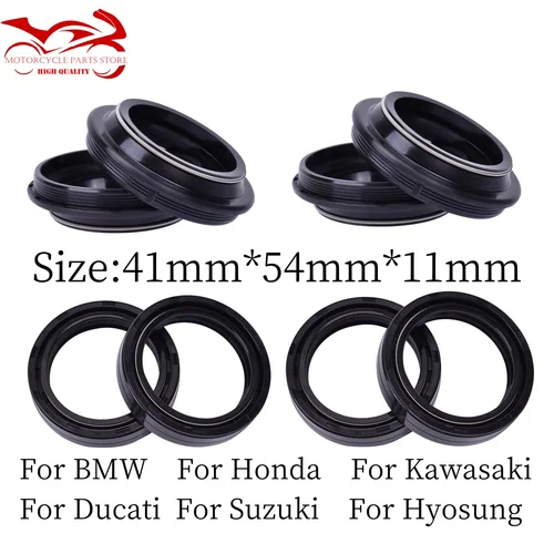 Sello de aceite de horquilla 41x54x11 41mm 54 labio de sello de polvo para Suzuki GS1100 GS 1100 GSX 750F GSX750 Katana GSX 750 VS1400 GL Intruder VS 1400