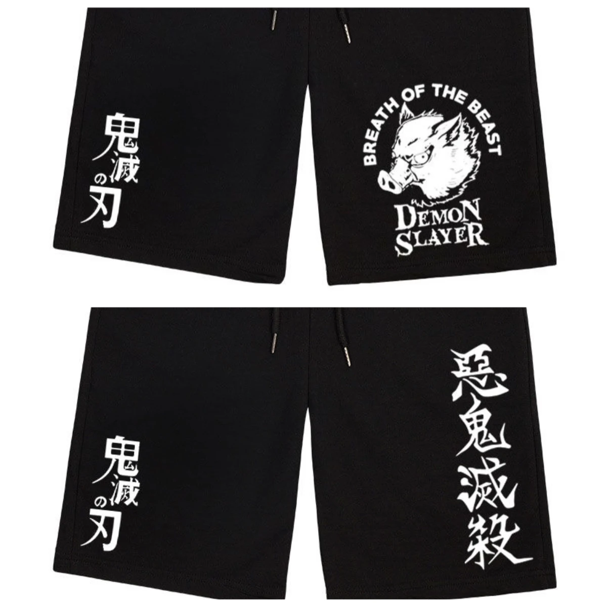 

Demon Slayer, летние мужские шорты с принтом аниме, спортивные шорты, женские хлопковые повседневные брюки в стиле хип-хоп с пятью точками, быстросохнущие пляжные шорты