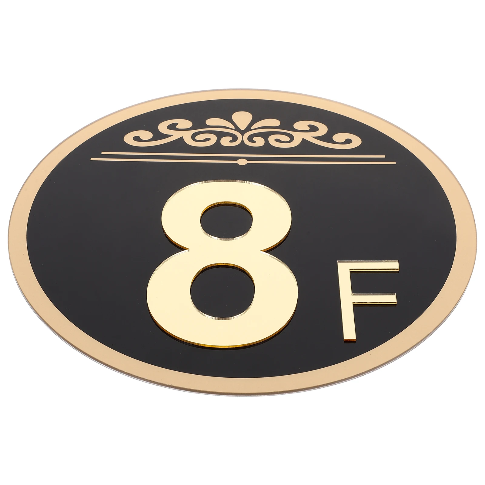 

House Number Signs 24x24cm Elegant Stylish Weather Resistant Clear Numbers Easy Install Floor Sign