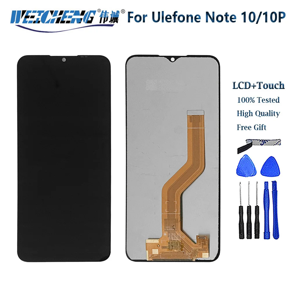 Original Tested LCD For Ulefone Note 10P Note 10 LCD Display + Touch Screen Assembly Glass Panel Sensor Ulefone Note10 LCD