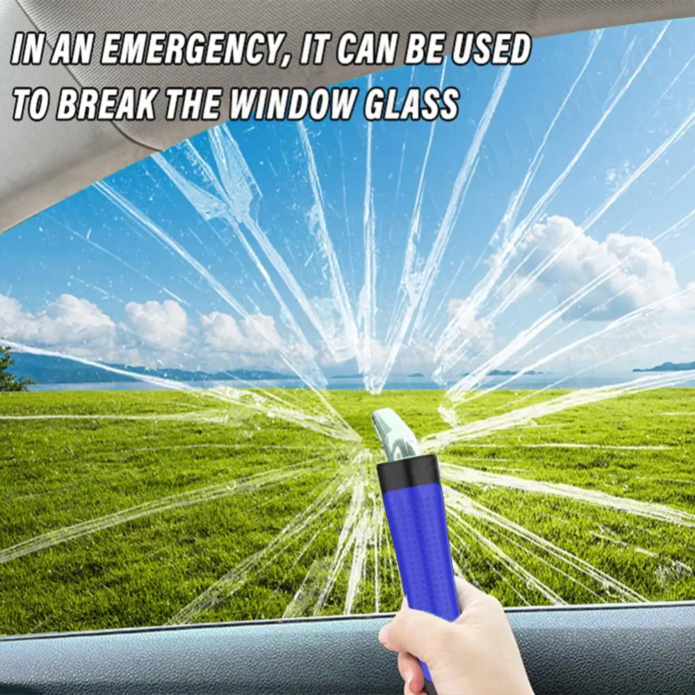 2 In 1 Car Door Assist Handle Vehicle Support Handle Safety Armrest Escape Hammer Non-Slip Safety Hammer for Elderly Handicapped