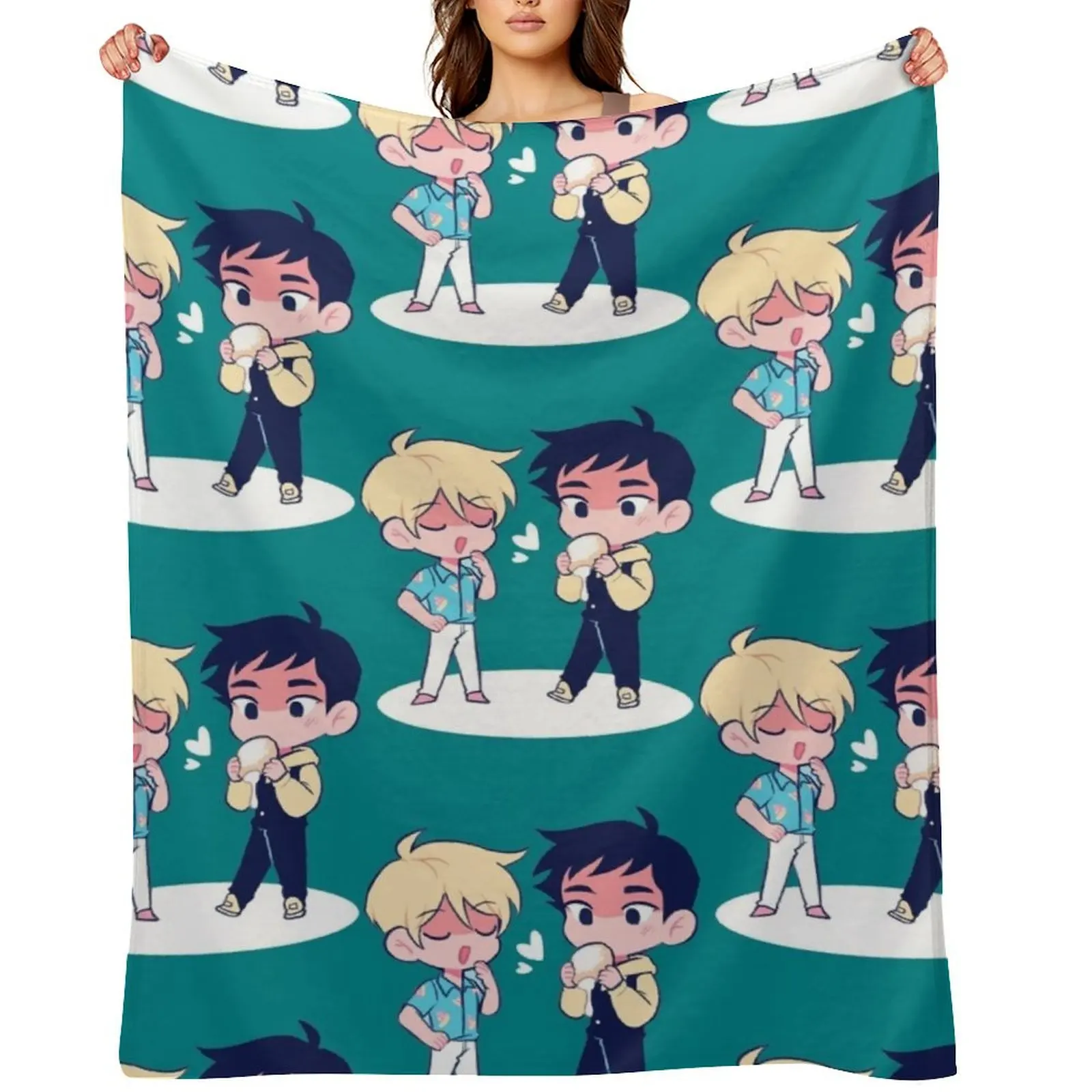 

Prep x Kevin Throw Blanket blankets and throws Furrys Softest decorative Blankets