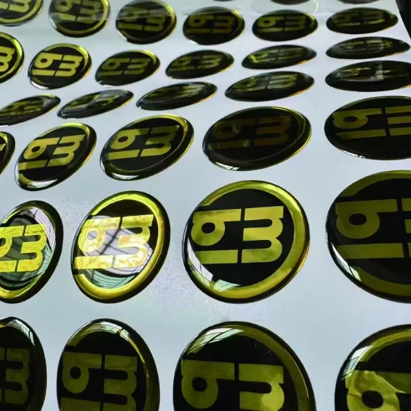 Customized rectangular epoxy resin sticker Personalized logo Environmental protection 3D dome gel labe