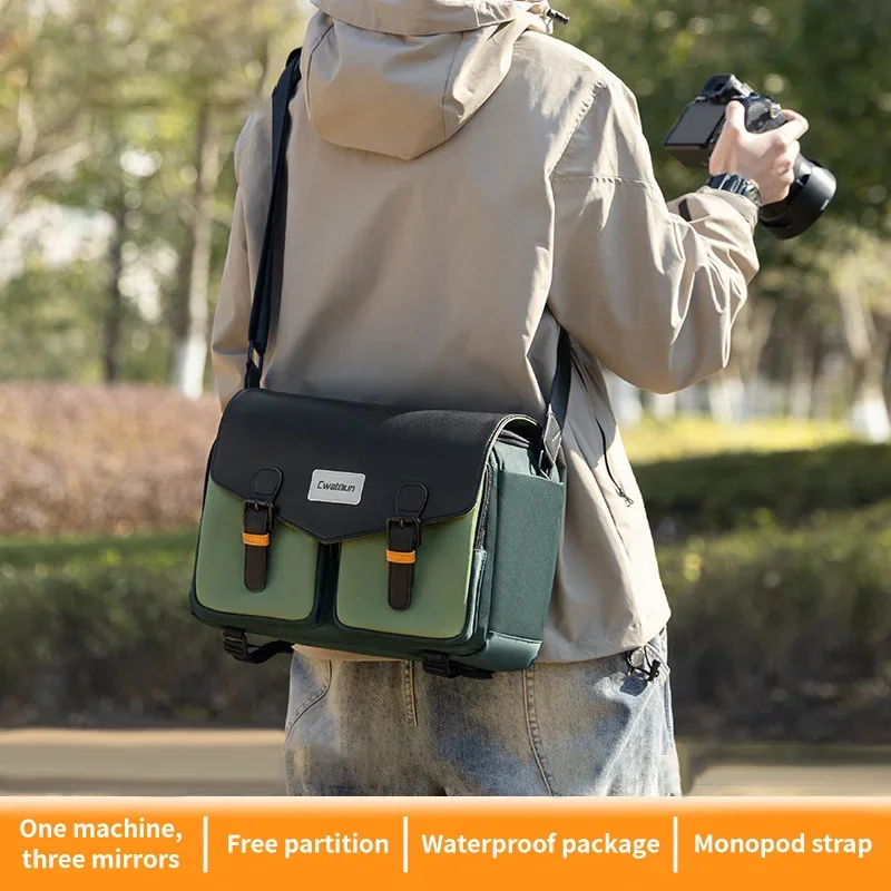 Single Shoulder Camera Bag Multifunctional Leisure Lightweight Waterproof Outdoor Professional Photography Bag