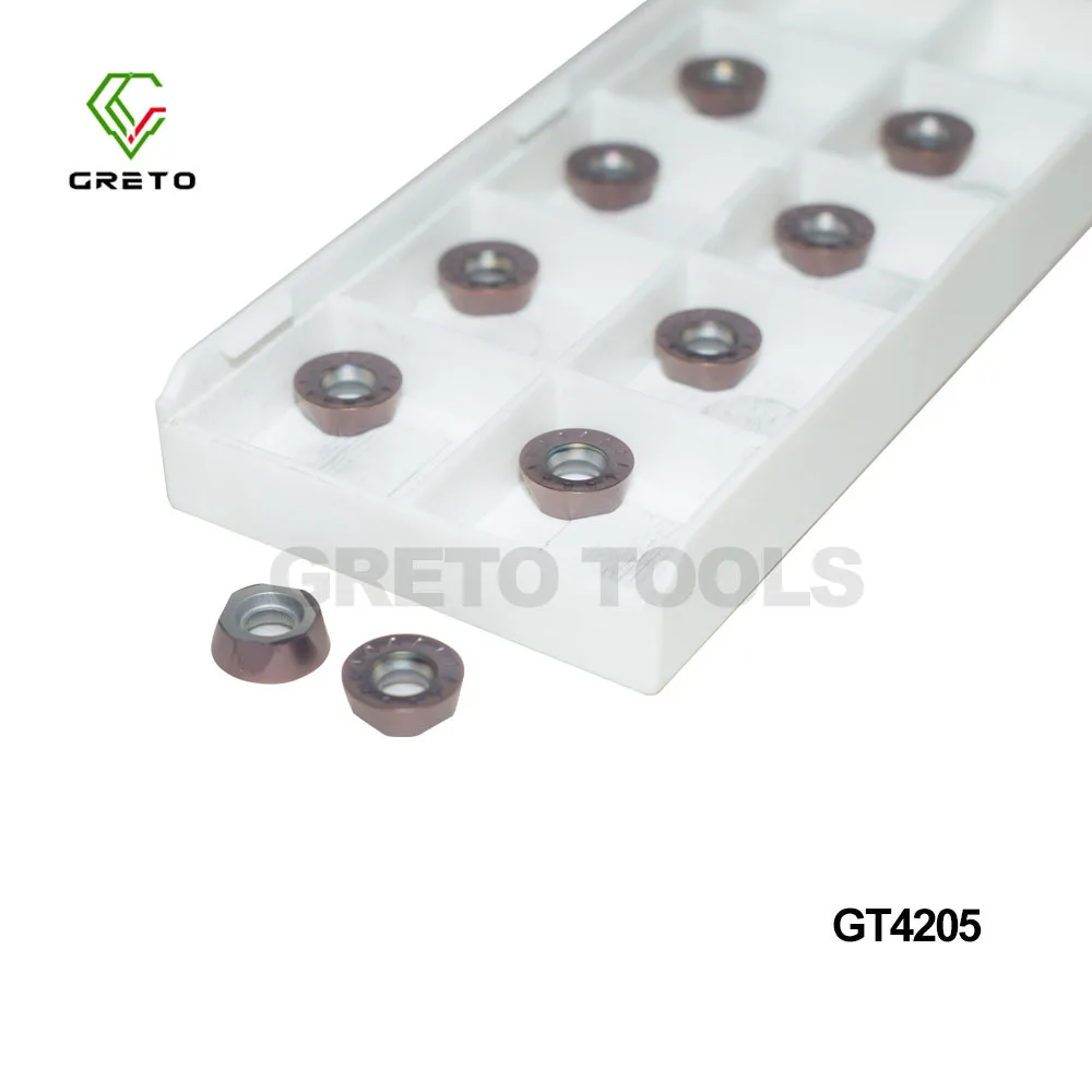 GRETO RPMT08T2MOE-JS GT4202 GT4204 Твердосплавная торцевая фреза RPMT 08T2 MOE-JS RPMT 08T2MO