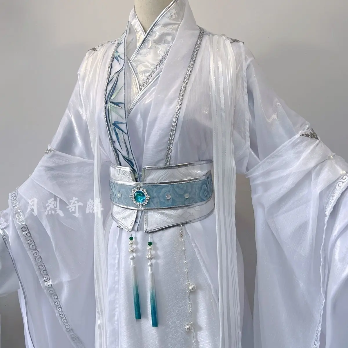 [Moon Lie Qilin] Blue Forgetting Machine | Chu Wanning | Yan Zhengming Wanyong White Costume Cos Costume Photo Costume