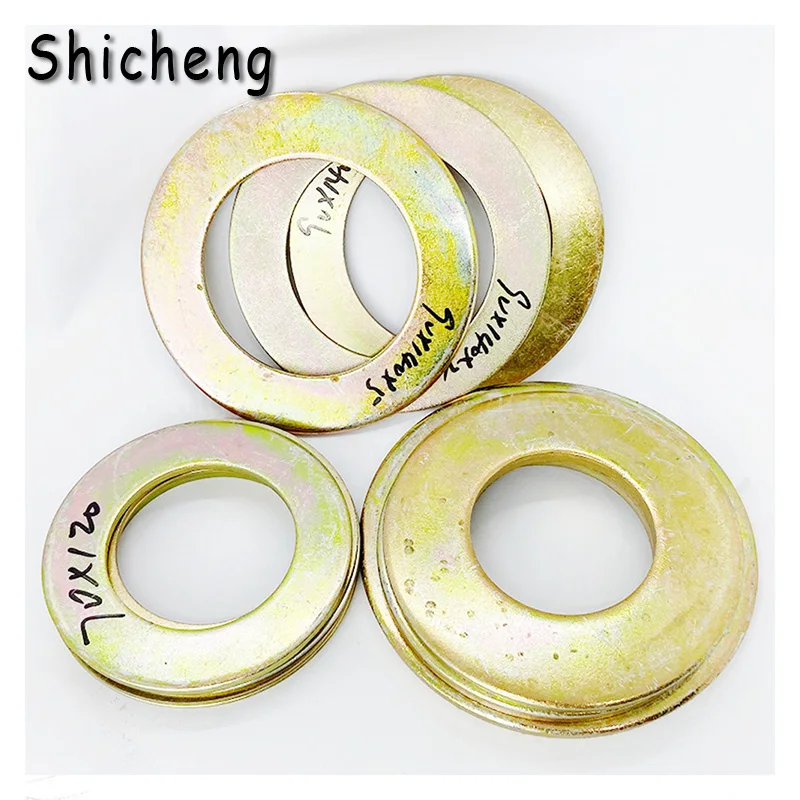 

10pcs Enlarged Round Metal Wear-resistant Shaft Washer Excavator Shims Shaft Bucket Pin Bucket Thin Steel Sheet Iron Gasket