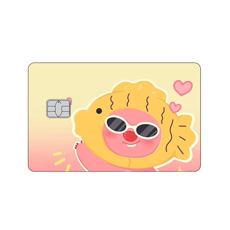 Anime Loopy Diy Bank Card Matte Stickers Kawaii Cartoon Animals Small Chip Bus Card Credit Card Front Film Skin Case Decor Toys