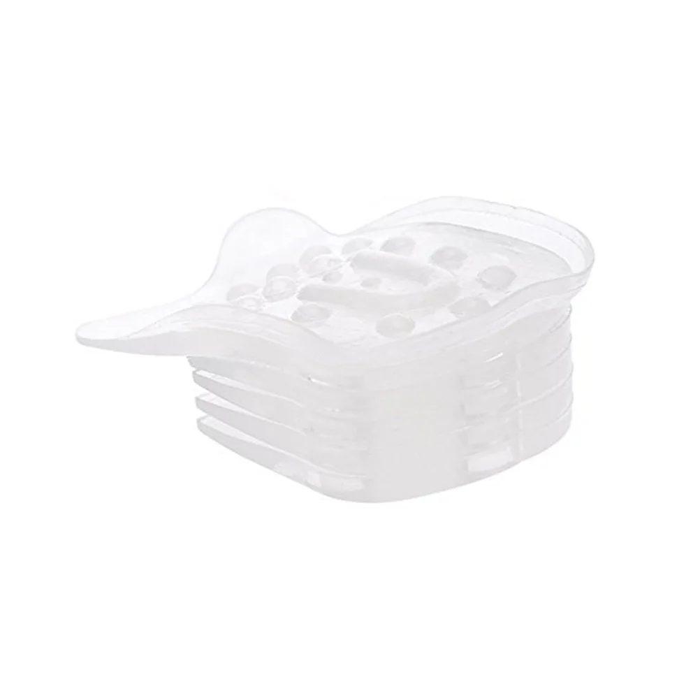 5-Layer انفصال شفافة الارتفاع زيادة النعال هلام كعب دعم منصات لالتهاب اللفافة الأخمصية الإغاثة حذاء إدراج #1