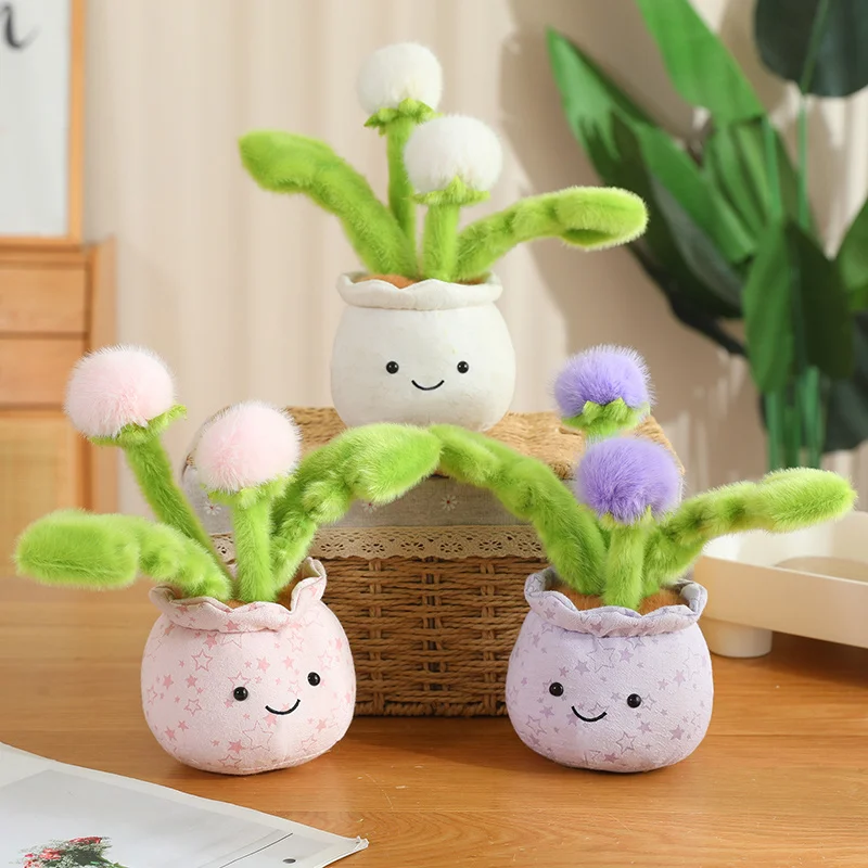 Cute Stuffed Plush Plant Toy Interesting Dandelion Plush Toy Colorful Dandelions Romantic Valentine's Day Gift Kid Birthday Gift