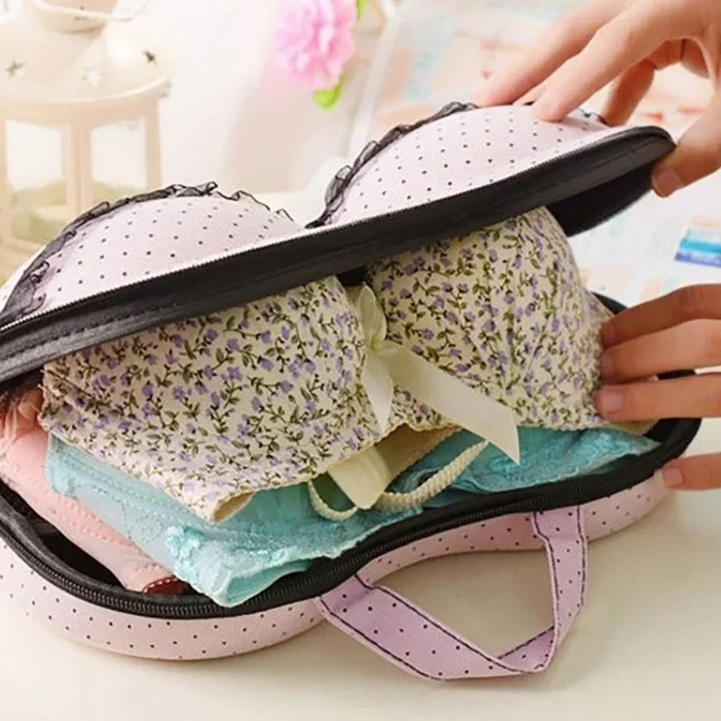 Waterproof Portable Lingerie Storage Box for Women's Underwear and Bras