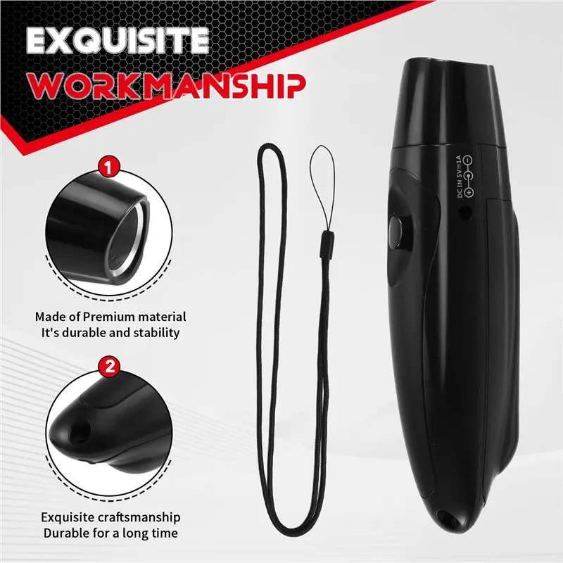 

HOTB72A Rechargeable Three-Pitched Decibel Electronic Whistle Referee Coach Pigeon Training Survival Anti-Wolf Black