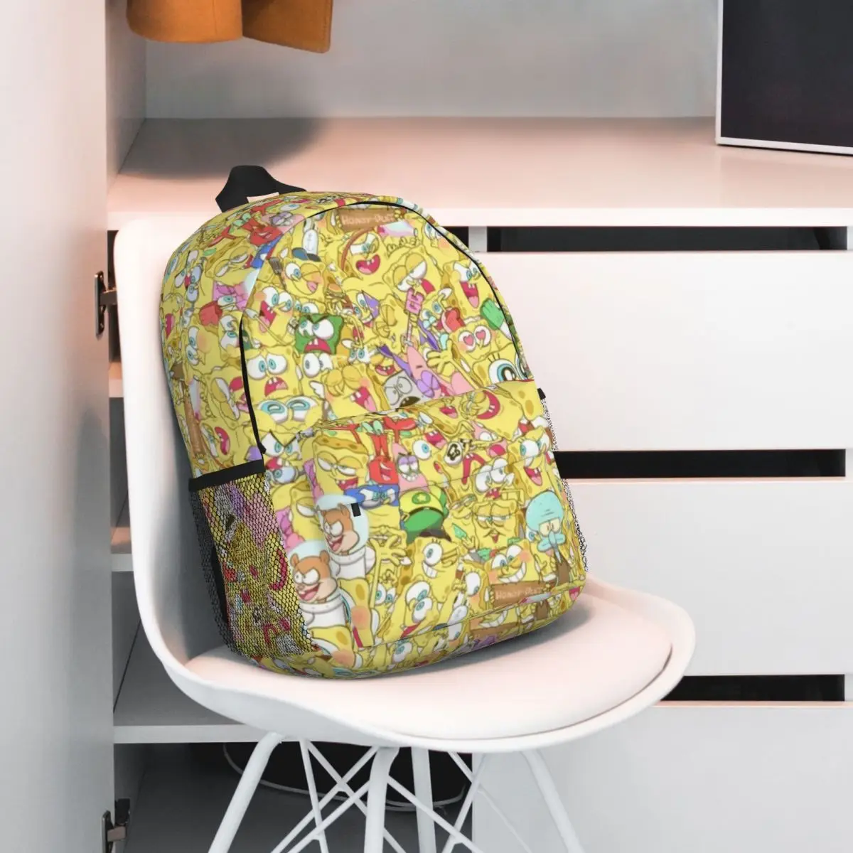 Mochila SpongeBob Compact de 15 polegadas – Bolsa leve e elegante, perfeita para estudantes e viajantes