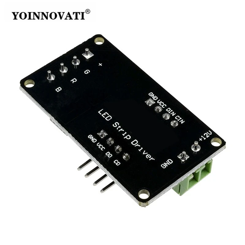 LED Strip Driver Module V1.0 - 12V/5V RGB Controller Board for Arduino, STM32, AVR MCU Systems | Full Color PWM Dimming