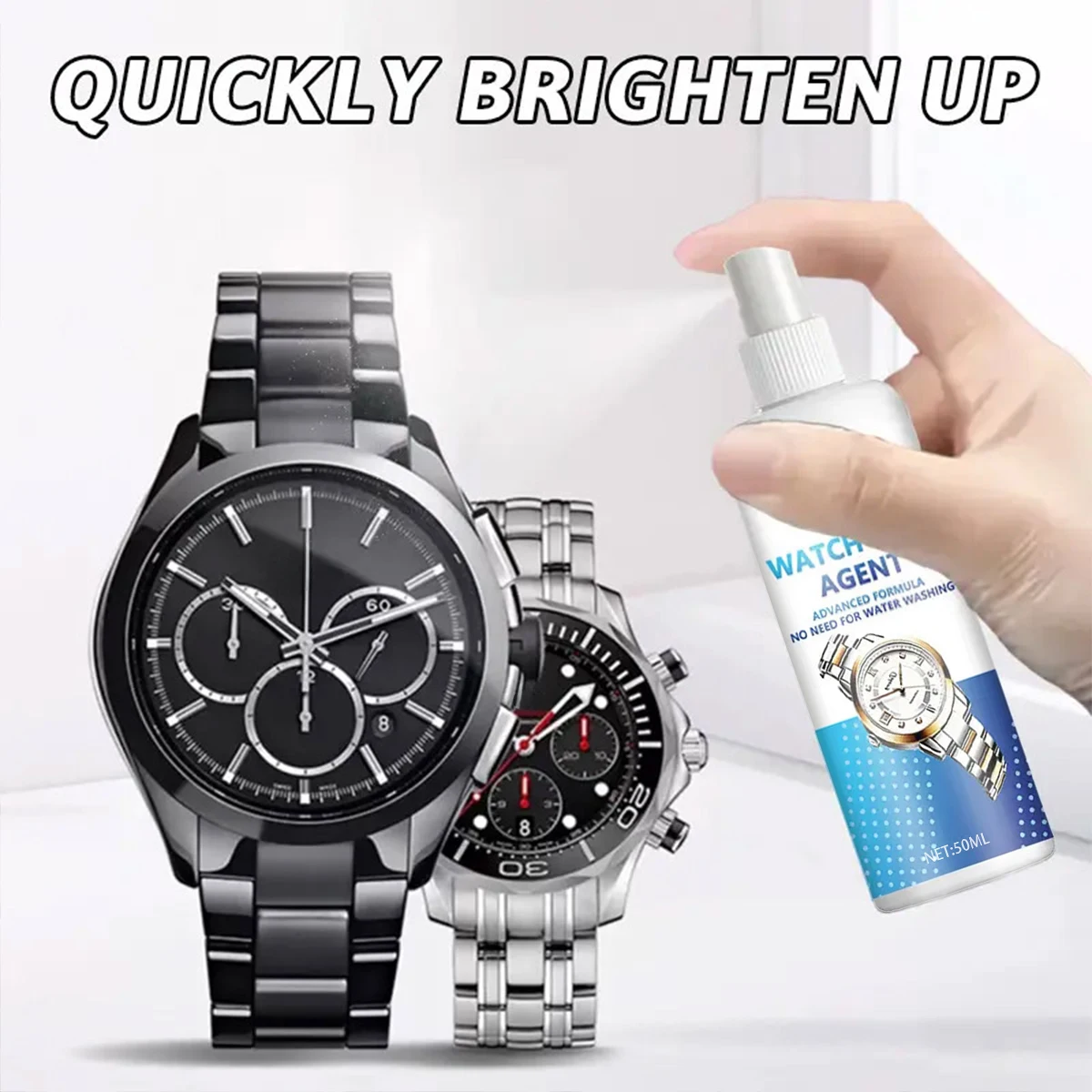 Watch Care Polishing Spray-Prevents Discoloration & Restores Luster Metal Surfaces, Watch Straps,Dials,Jewelry-Versatile Cleaner