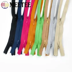 5/10Pcs 3# Invisible Nylon Zippers 60/120cm Double Slider Hidden Zipper For Sewing Clothes Bag Pillow Zip Repair Kit Accessories