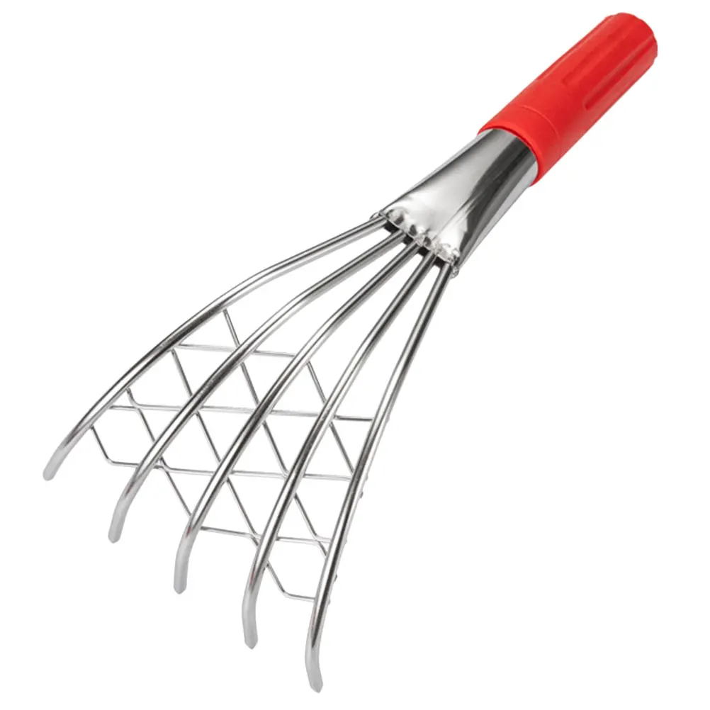 

Heavy Duty Clamming Claw Rake Beach Shell Digger Tool Sand Soil Digging Metal Hand Rake Gardening Hunting Shell Scooper