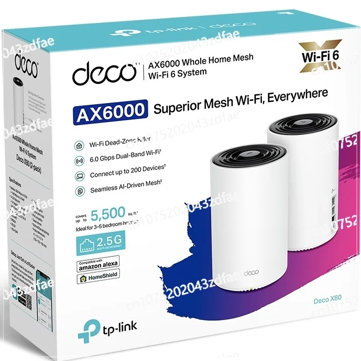 TP-Link Deco X55 Pro Mesh W-iFi6 Wireless Router AX3000 1G and 2.5G Ports