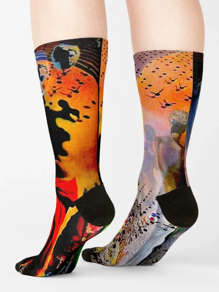 VENUS DE MILO : VintageAbstract Surreal Print Socks winter gifts bright garter Socks Men Women's