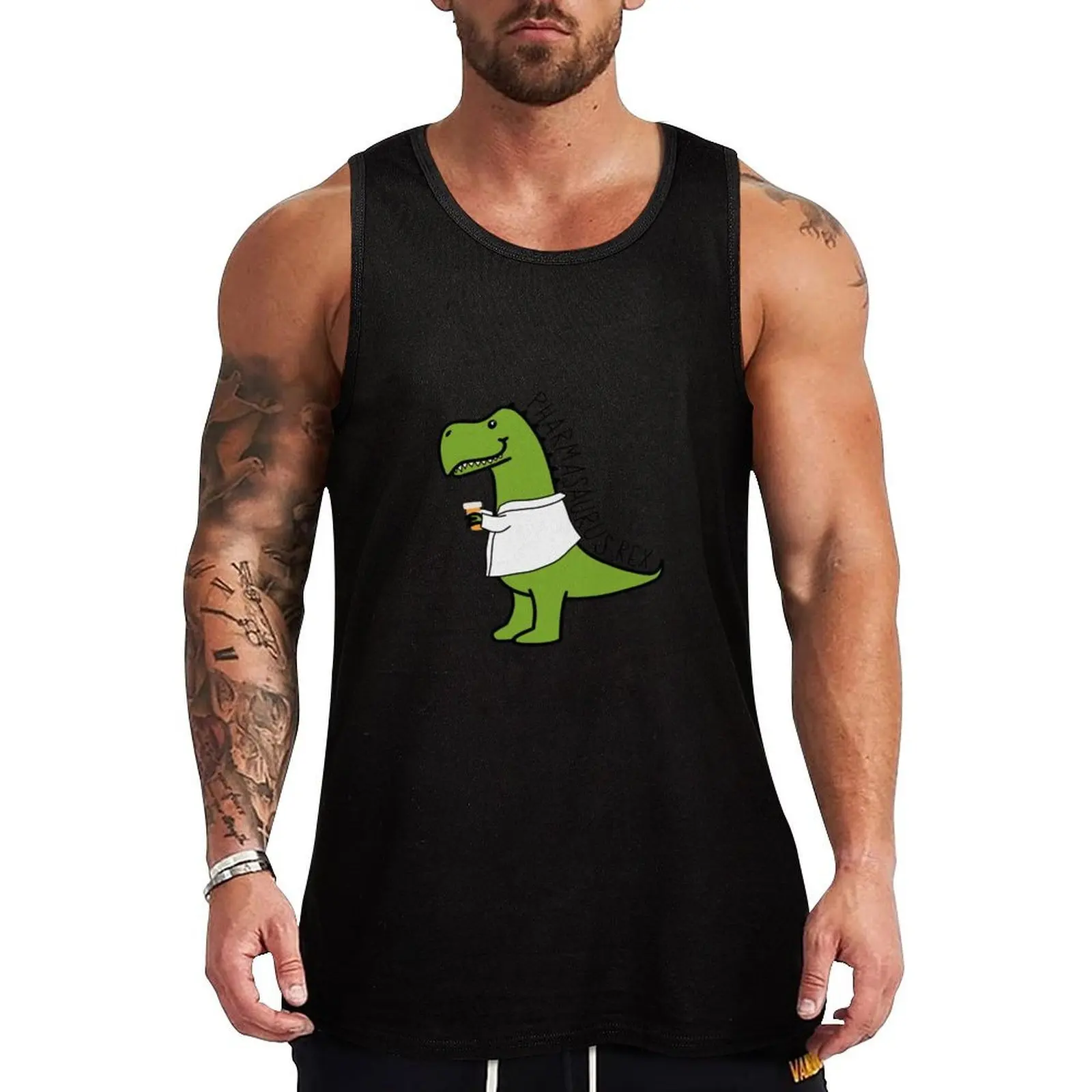 pharmasaurus rex Tank Top Casual Everyday Wear Tank Top Loose Sleeveless Soft