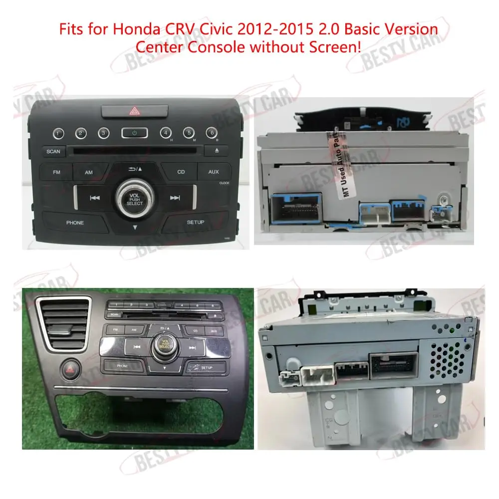 16pin راديو السيارة الأسلاك تسخير لهوندا CRV سيفيك 2012-2015 مع محول الهوائي