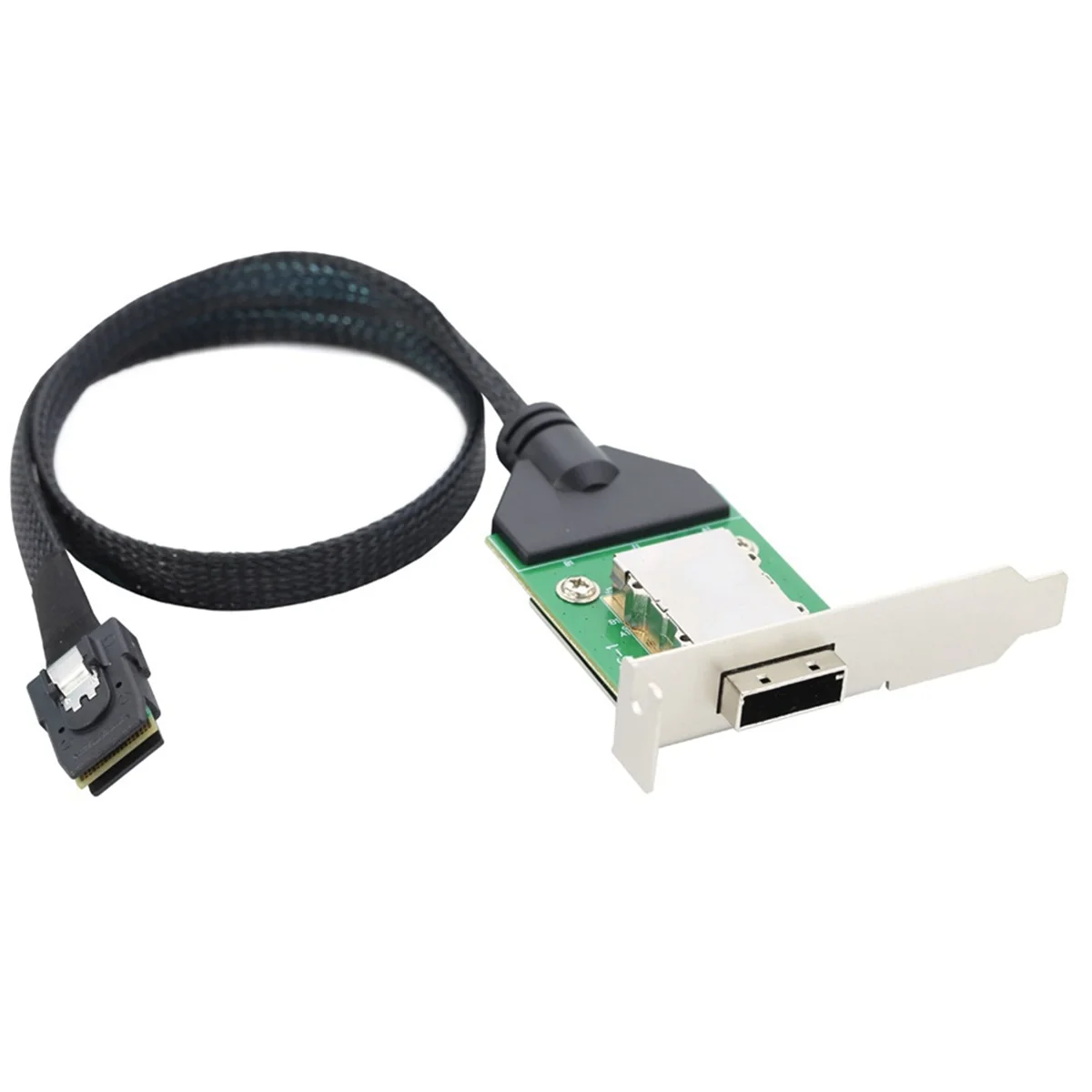 

Internal HD Mini SAS SFF-8087 Host to SAS HD SFF-8088 Female with Low Bracket Connect to Hard Drive Adapter Cable 0.5M