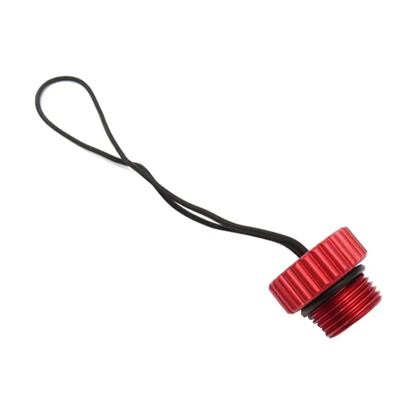 HOES-3X Scuba Diving DIN Tank Valve Threaded Cover 5/8-14NPS Dust Cap Dust Plug Protector Tank Regulator Protection Cover Red