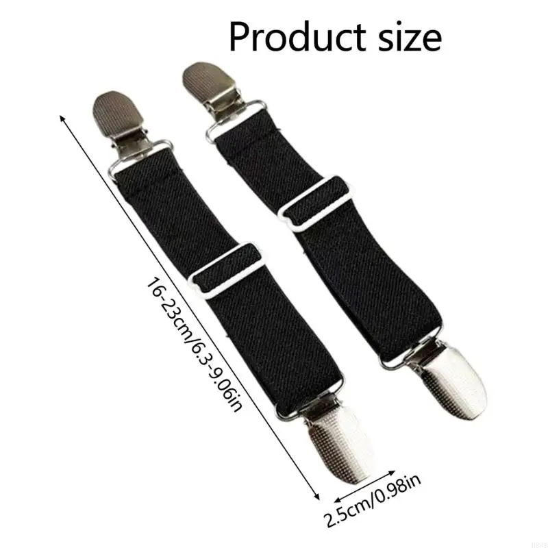 H8WB مقابض كعب قابلة للتخصيص للانزلاق على الأحذية حزام حذاء مرن مع أبازيم معدنية تصميم مانع للانزلاق للبغال والقباقيب #6