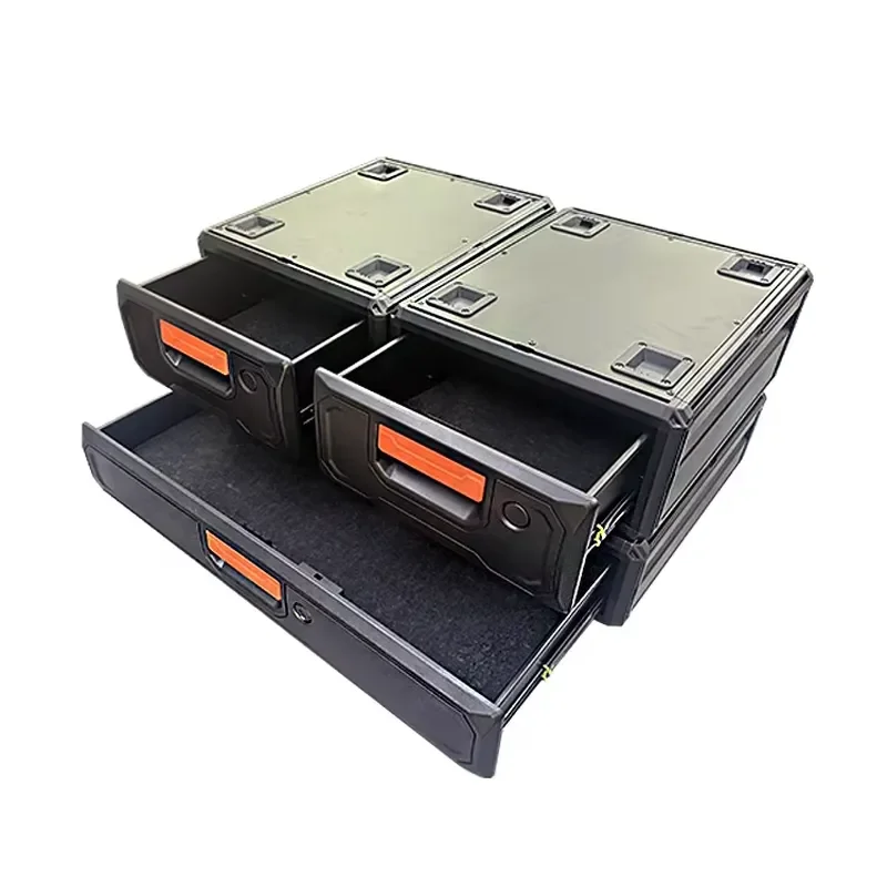 OEM Black Aluminum Alloy Engineering Plastic Pickup Truck Vehicle Storage Drawer