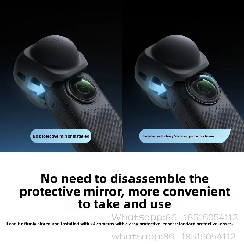 FOR Shadow Stone Insta360 X4 lens protection case with 360 degree all-round protection lens accessories