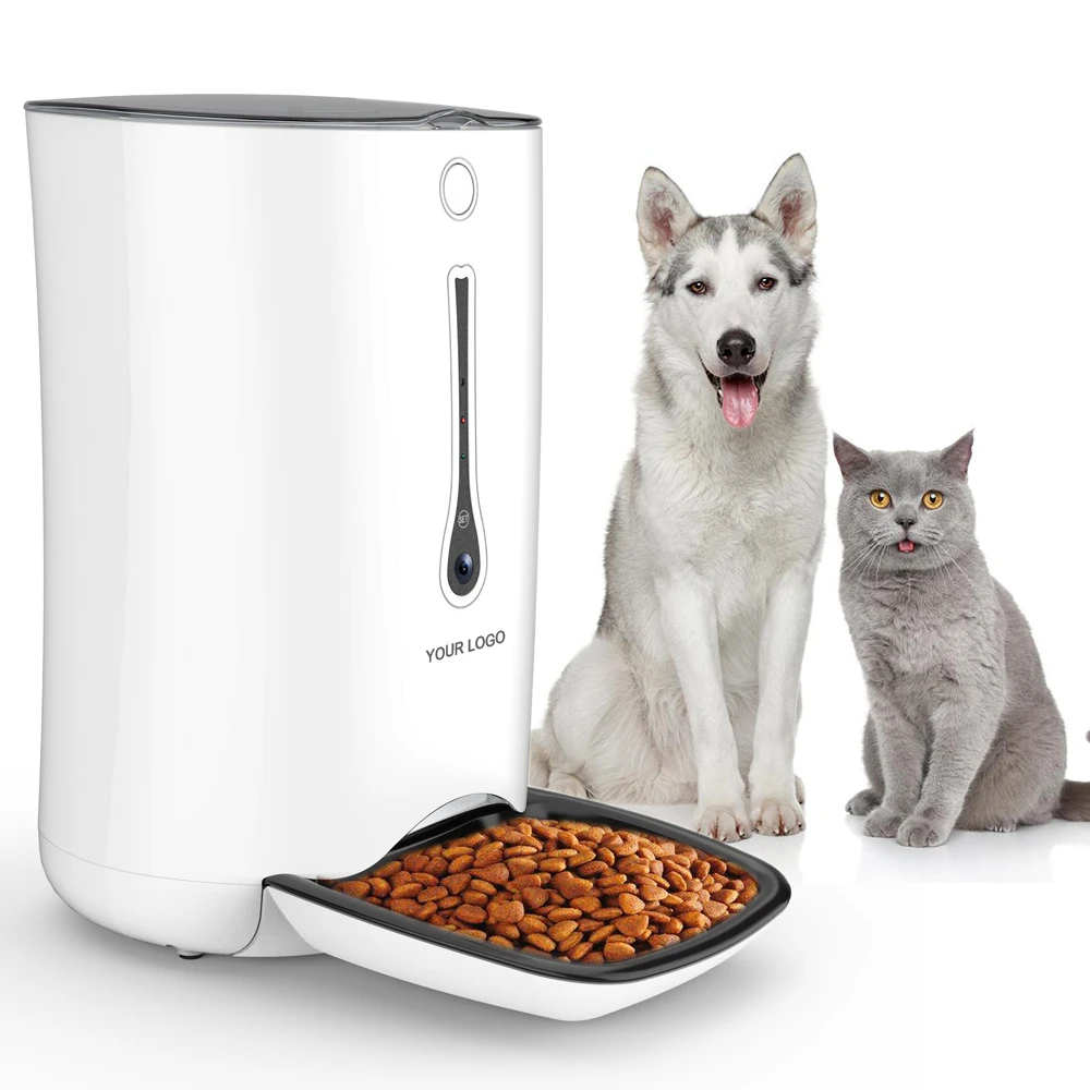 

New Eco-Friendly Smart Automatic Pet Feeder Camera WiFi Remote Control 6L Capacity for Dogs Cats Birds-Auto Feeder Treat