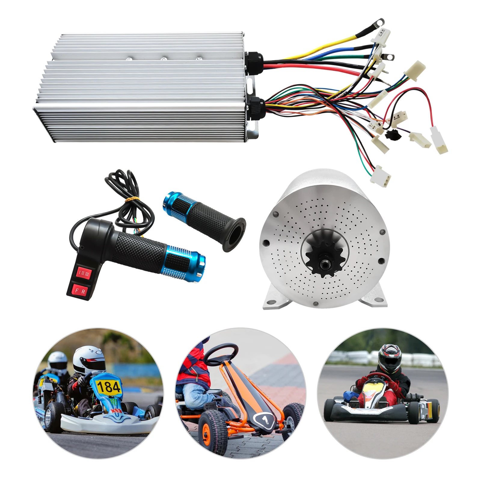 72 V 3000 W bürstenloser Gleichstrommotor-Kit, Roller, Motorradmotor, Go Kart, Elektroroller-DIY-Modifikationskit