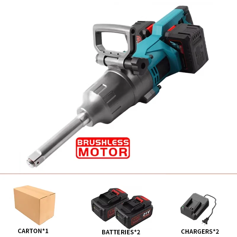 8.0Ah/12.0Ah Brushless Electric Wrench High-Power Air Impact Wrench Lithium-Ion Battery Impact Wrench Automotive Repair Electric