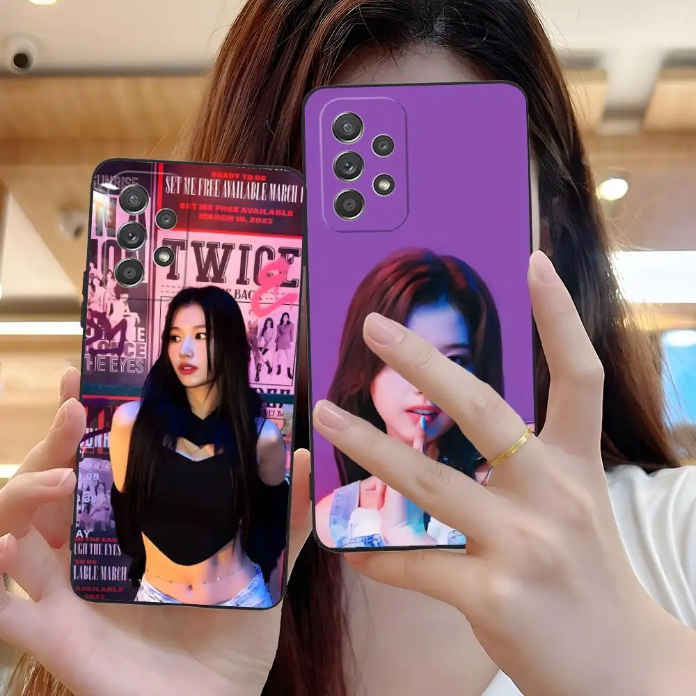 

Чехол для мобильного телефона KPOP Girl Sana для Samsung Galaxy A73 72 71 70 56 55 54 53 52 36 35 34 23 16 15 5G Цветной защитный чехол